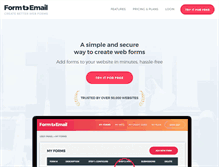 Tablet Screenshot of formtoemail.com